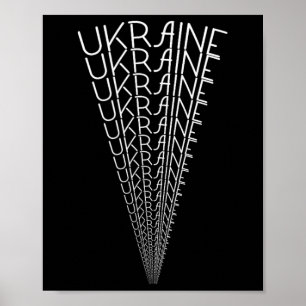 Ukraine Spotlight Word Art - Unique Ukrainian Souv Poster