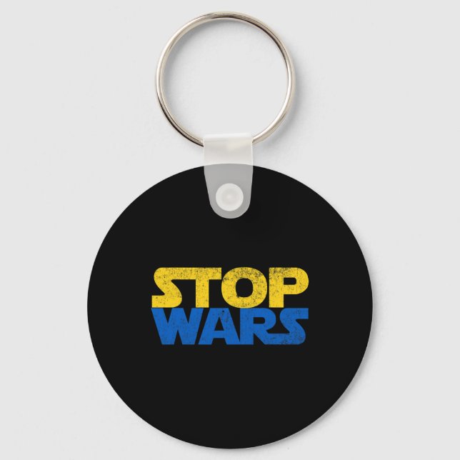 Ukraine Stop Wars  Keychain (Front)