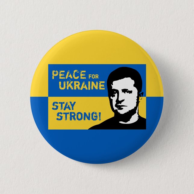 Ukraine – stoppt den sinnlosen Krieg! 2 Inch Round Button (Front)