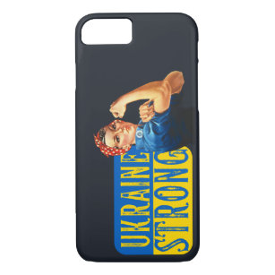 Ukraine Strong Rosie the Riveter  Case-Mate iPhone Case