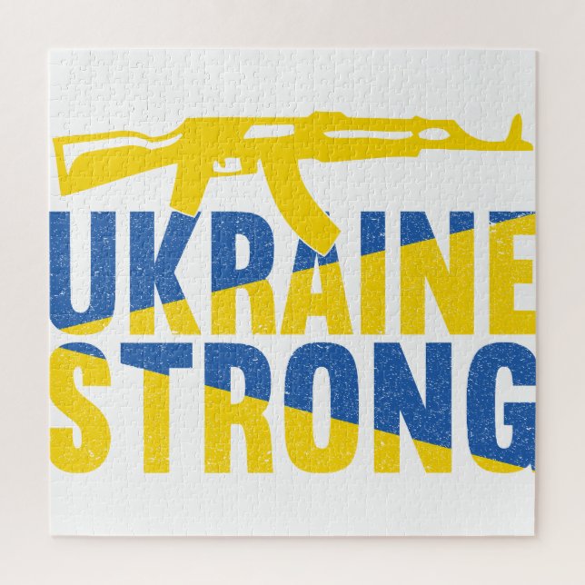 Ukraine Strong Support for Ukraine Jigsaw Puzzle (Vertical)