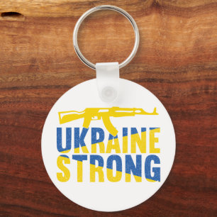 Ukraine Strong Support for Ukraine Keychain