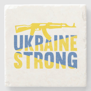 Ukraine Strong Support for Ukraine Stone Coaster