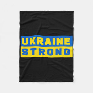 Ukraine Strong Support Ukraine  Fleece Blanket