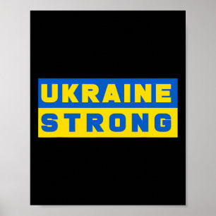 Ukraine Strong Support Ukraine  Poster