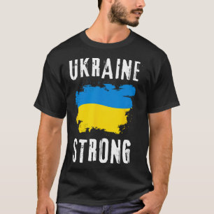 Ukraine Strong Ukrainian Flag Pride Vintage Men Wo T-Shirt