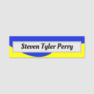 Ukraine Style Classic Name Tag 