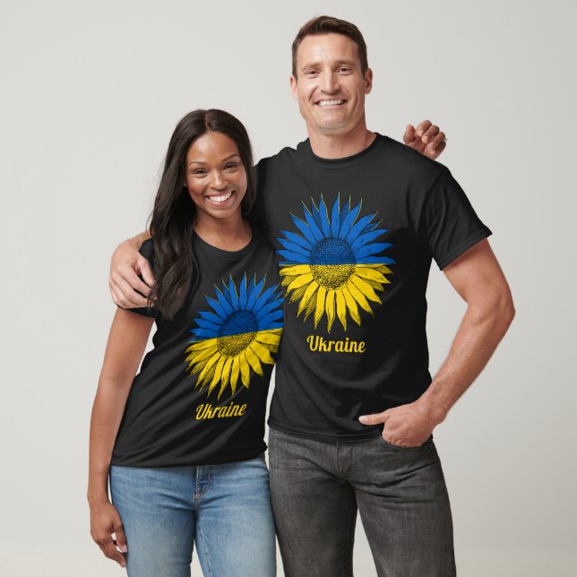Ukraine Sunflower Blue & Yellow Flag Colours T-Shirt (Unisex)