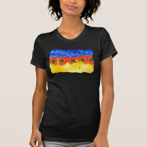 Ukraine Sunflower Blue Yellow Flag symbol T-Shirt