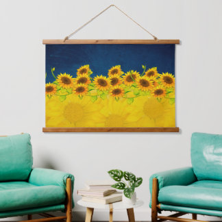Ukraine Sunflowers for Peace Wall Hanging Tapestry