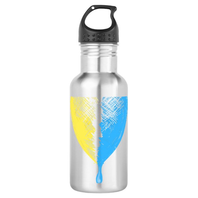 Ukraine Support 532 Ml Water Bottle (Front)