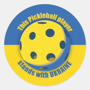 Ukraine Support Classic Round Sticker