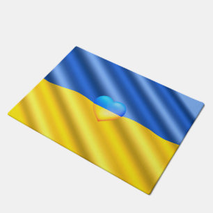 Ukraine - Support - Freedom Peace - Ukrainian Flag Doormat