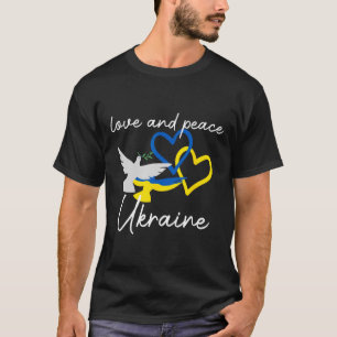 Ukraine Support Hope Positivity Peaceful Dove Enth T-Shirt