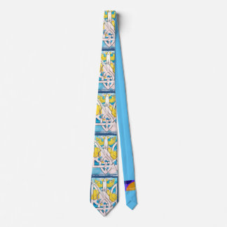 Ukraine Support Men's Tie Art Design Blue & Yellow
