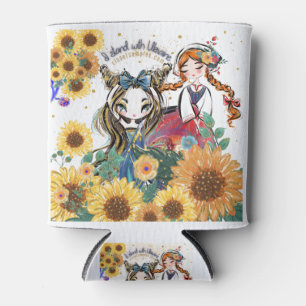 Ukraine Support Sunflower Girls Can Cooler