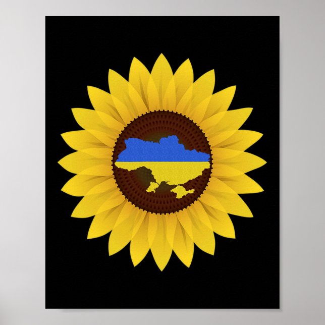 Ukraine Support Tee  Poster (Front)