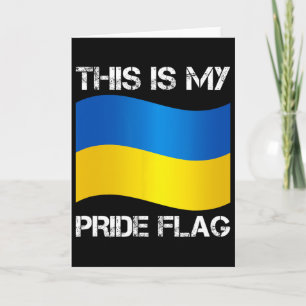 Ukraine Support Ukraine Flag Freedom Solidarity 1 Card