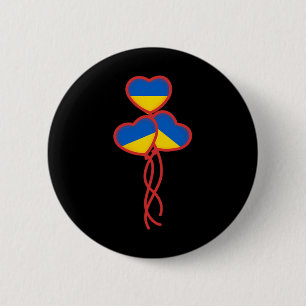 Ukraine Support Ukraine Flag Freedom Solidarity 2 Inch Round Button
