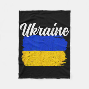 Ukraine Support Ukraine Flag Freedom Solidarity Fleece Blanket