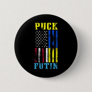 Ukraine Supports End War Promote Peace Ukrainian 2 Inch Round Button