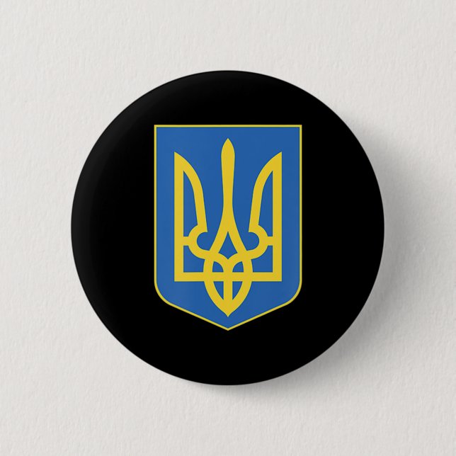 Ukraine Symbol  2 Inch Round Button (Front)