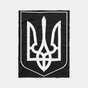 Ukraine Symbol Middle Ukrainian Army Military Embl Fleece Blanket