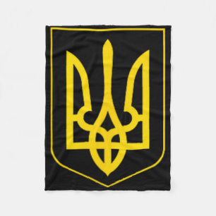Ukraine Symbol Middle Ukrainian Army Military Embl Fleece Blanket