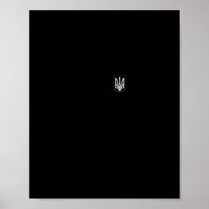 Ukraine Symbol Middle Ukrainian Army Military Embl Poster