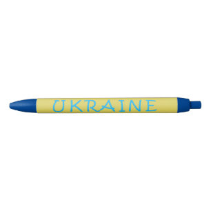 Ukraine text  black ink pen