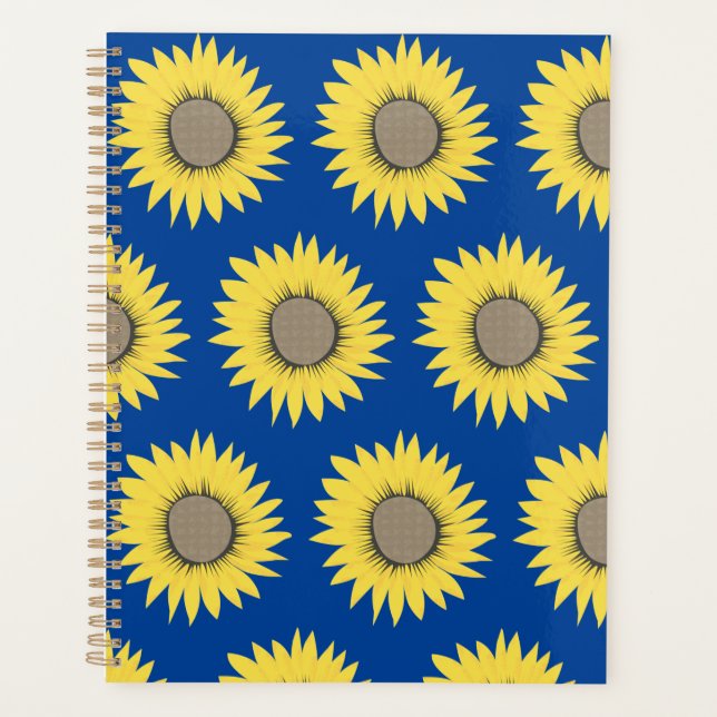 Ukraine tournesol jaune et bleu motif floral (Devant)