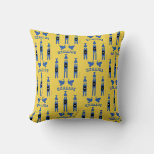Ukraine Tractors And Tanks  Large  Throw Pillow