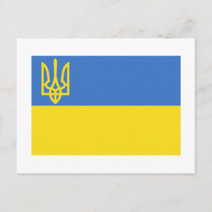 Ukraine Traditional Flag Postcard