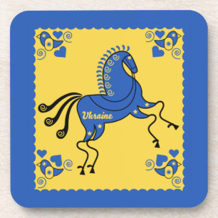 Ukraine traditional folk art coaster