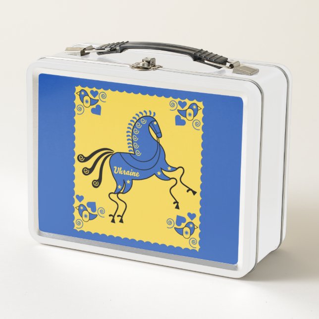 Ukraine Traditional Slavic Folk Art   Metal Lunch Box (Front)