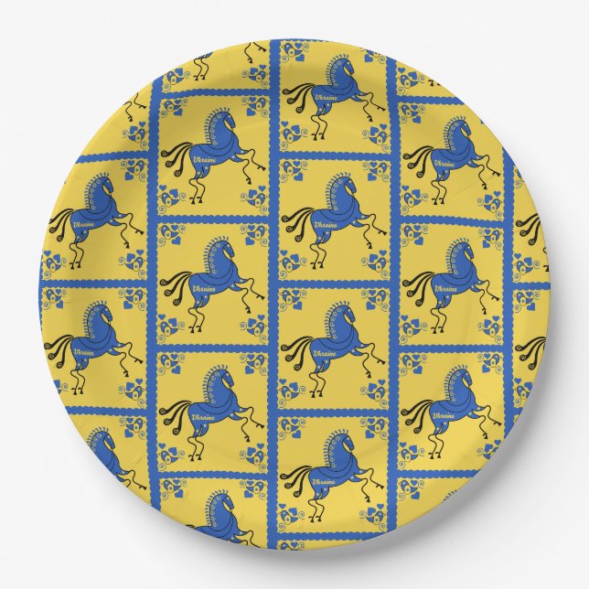 Ukraine Traditional Slavic Folk Art   Paper Plate (Front)