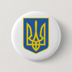 UKRAINE-TRIDENT 2 INCH ROUND BUTTON