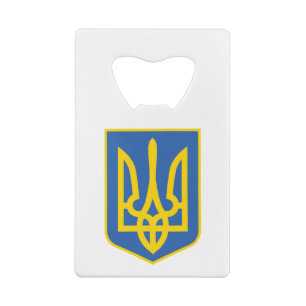 UKRAINE-TRIDENT CREDIT CARD BOTTLE OPENER