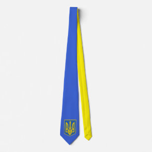 Ukraine Trident Flag Tie