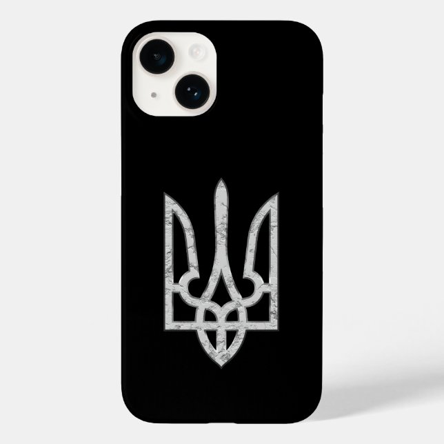 Ukraine Trident Gerfalcon Crest dented Case-Mate iPhone Case (Back)