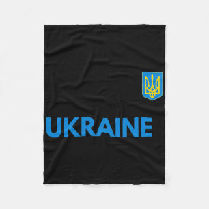 Ukraine Trident Statement Fleece Blanket