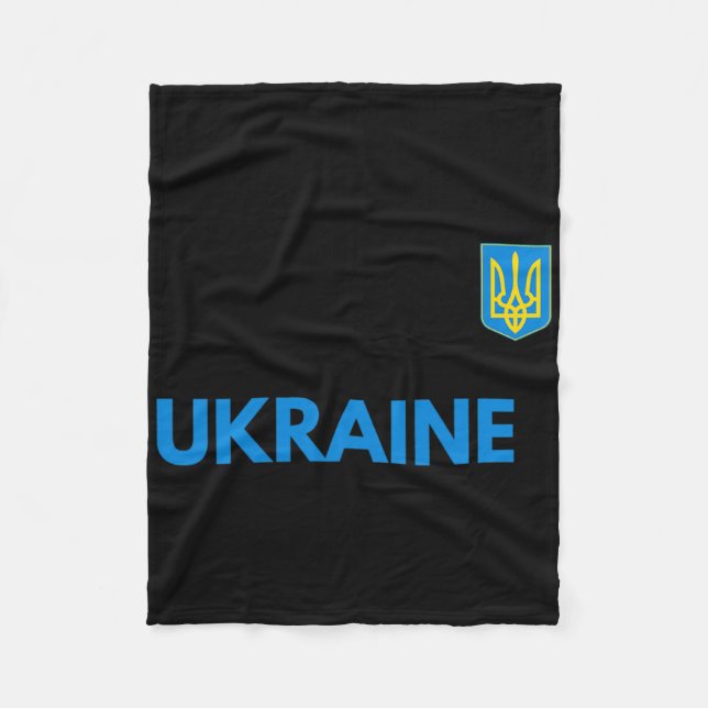 Ukraine Trident Statement  Fleece Blanket (Front)