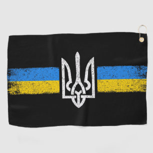 Ukraine Trident - Ukraine Flag Symbol Golf Towel