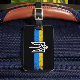 Ukraine Trident - Ukraine Flag Symbol Luggage Tag