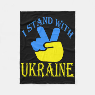 Ukraine Trident Ukraine Flag Ukrainian Flag Ukrain Fleece Blanket
