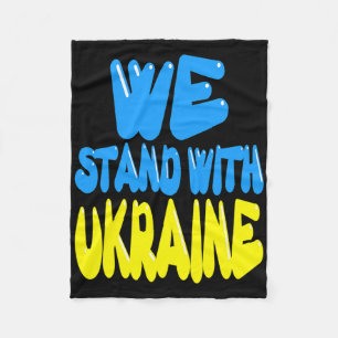 Ukraine Trident Ukraine Flag Ukrainian Flag Ukrain Fleece Blanket