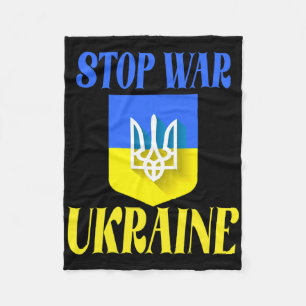 Ukraine Trident Ukraine Flag Ukrainian Flag Ukrain Fleece Blanket