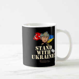 Ukraine Turkey Flags Dog Tag Zelensky Stand With U Coffee Mug