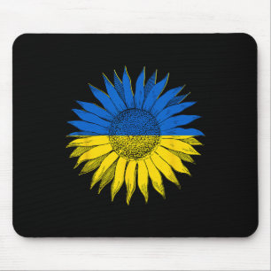 Ukraine Ukraine Tee Sunflowers Vintage Floral Retr Mouse Pad