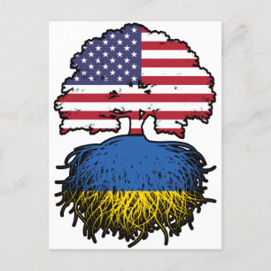 Ukraine Ukrainian American USA United States Postcard